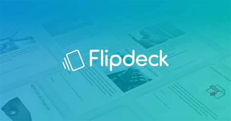 Try Flipdeck for FREE .